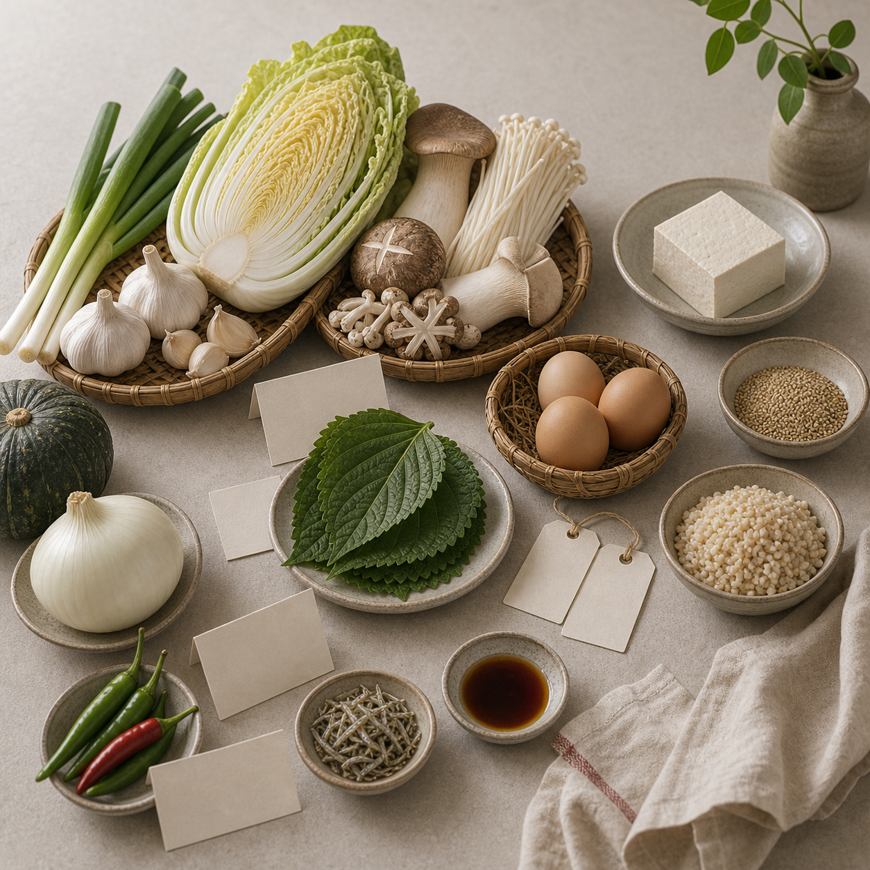 국내산 재료로 만든 식단